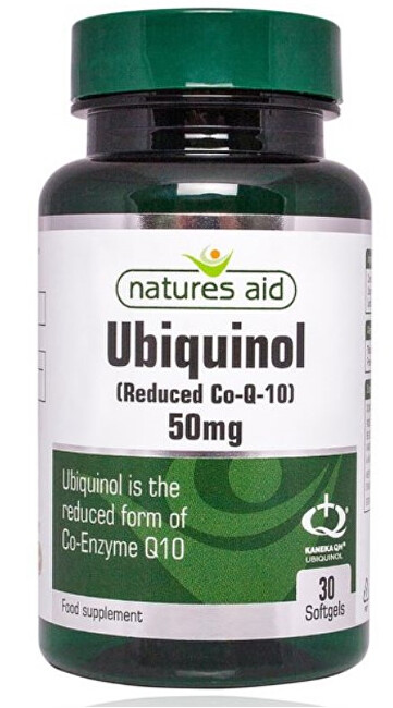 Zobrazit detail výrobku Natures Aid Ubiquinol - 50 mg (redukovaný koenzym Q10) cps.30 Zobrazit detail výrobku Natures Aid Ubiquinol - 50 mg (redukovaný koenzym Q10) cps.30