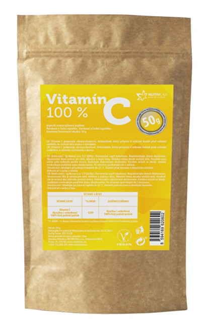 Zobrazit detail výrobku Nutricius Vitamín C 100% 50 g Zobrazit detail výrobku Nutricius Vitamín C 100% 50 g
