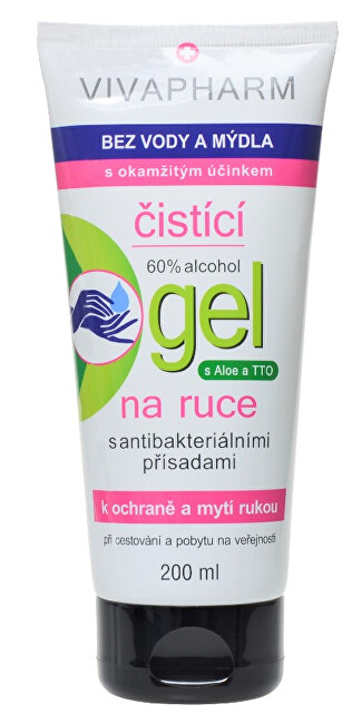 Zobrazit detail výrobku Vivaco VIVAPHARM čistící gel na ruce 200 ml Zobrazit detail výrobku Vivaco VIVAPHARM čistící gel na ruce 200 ml