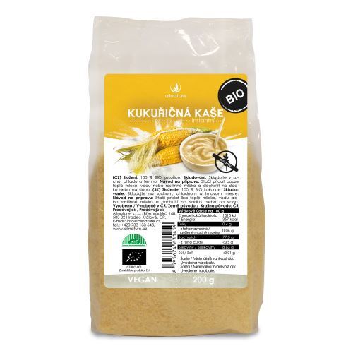 Zobrazit detail výrobku Allnature Allnature Kukuřičná kaše instantní BIO 200 g Zobrazit detail výrobku Allnature Allnature Kukuřičná kaše instantní BIO 200 g