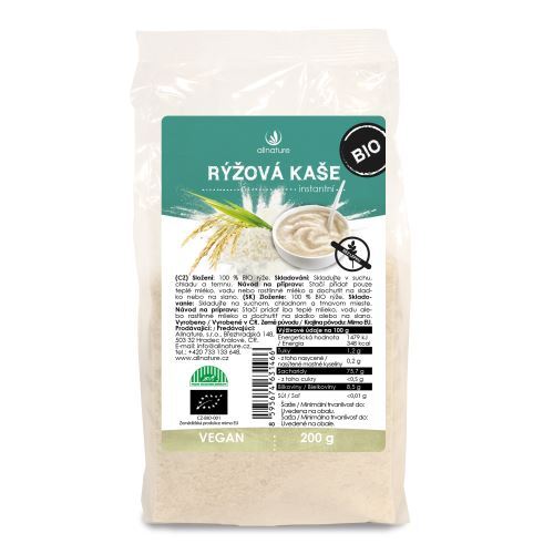 Zobrazit detail výrobku Allnature Rýžová kaše instantní BIO 200 g Zobrazit detail výrobku Allnature Rýžová kaše instantní BIO 200 g