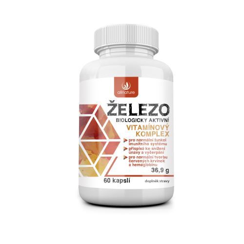 Zobrazit detail výrobku Allnature Železo - vitamínový komplex 60 kapslí Zobrazit detail výrobku Allnature Železo - vitamínový komplex 60 kapslí