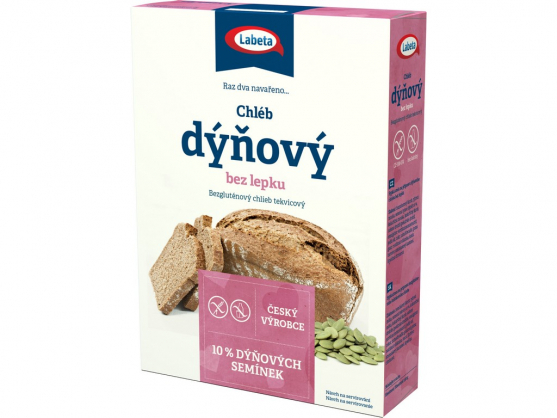 Zobrazit detail výrobku LABETA A.S. Dýňový chléb bez lepku 550 g Zobrazit detail výrobku LABETA A.S. Dýňový chléb bez lepku 550 g