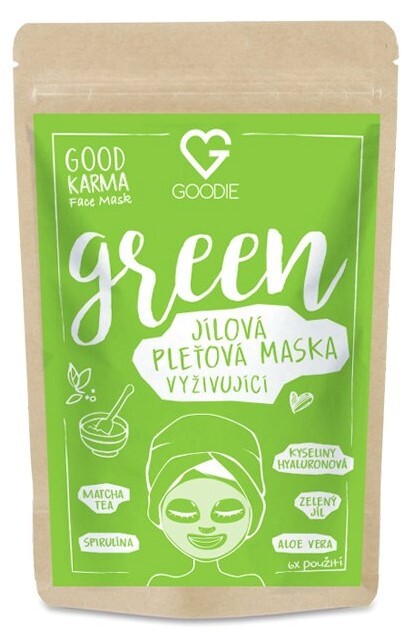 Zobrazit detail výrobku Goodie Green Face mask - jílová maska 30 g Zobrazit detail výrobku Goodie Green Face mask - jílová maska 30 g