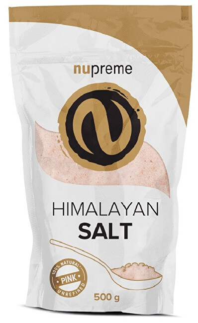 Zobrazit detail výrobku Nupreme Himalájská sůl růžová 500g NUPREME Zobrazit detail výrobku Nupreme Himalájská sůl růžová 500g NUPREME