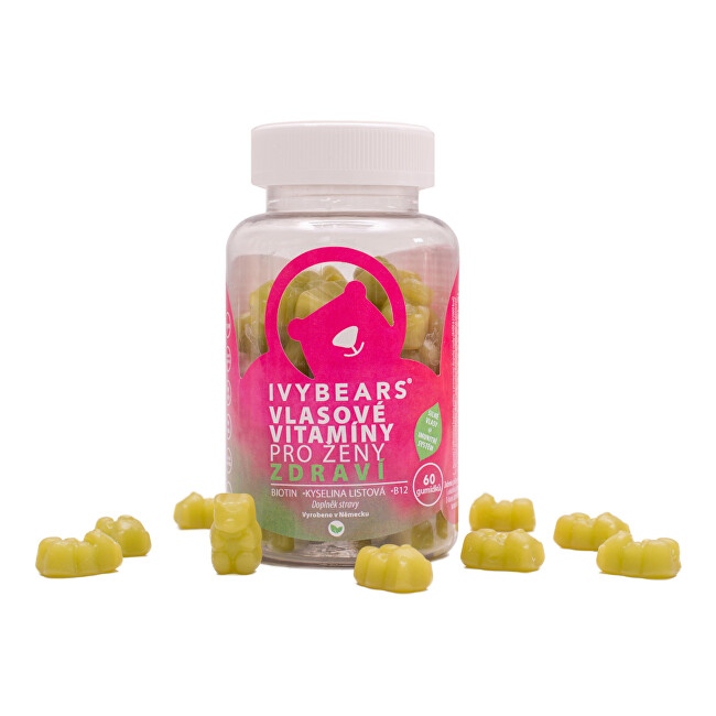 Zobrazit detail výrobku IVY Bears IVY Bears vlasové vitamíny pro ženy s příchutí jablka 60 ks Zobrazit detail výrobku IVY Bears IVY Bears vlasové vitamíny pro ženy s příchutí jablka 60 ks