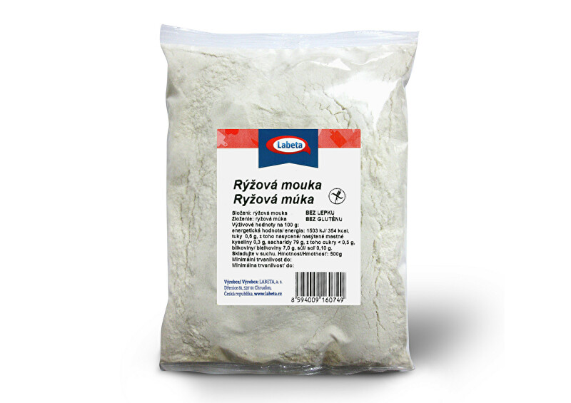 Zobrazit detail výrobku LABETA A.S. Rýžová mouka bez lepku 500 g Zobrazit detail výrobku LABETA A.S. Rýžová mouka bez lepku 500 g