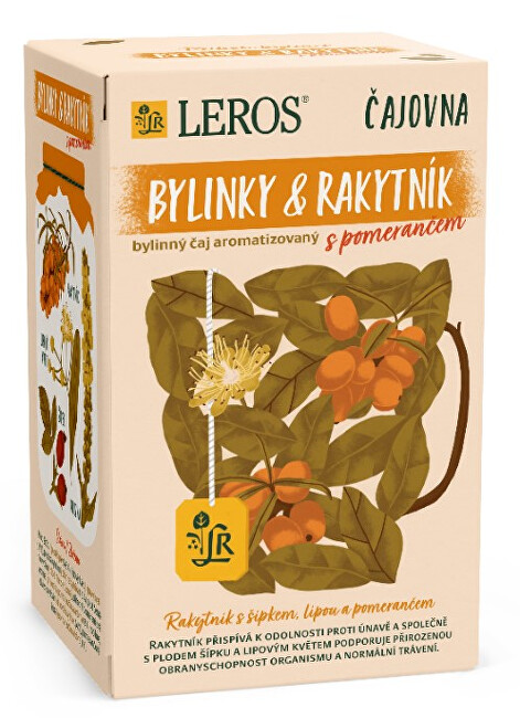 Zobrazit detail výrobku LEROS Čajovna Rakytník a pomeranč 20 x 2 g Zobrazit detail výrobku LEROS Čajovna Rakytník a pomeranč 20 x 2 g
