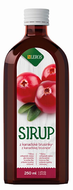 Zobrazit detail výrobku LEROS Sirup Brusinka 250 ml Zobrazit detail výrobku LEROS Sirup Brusinka 250 ml