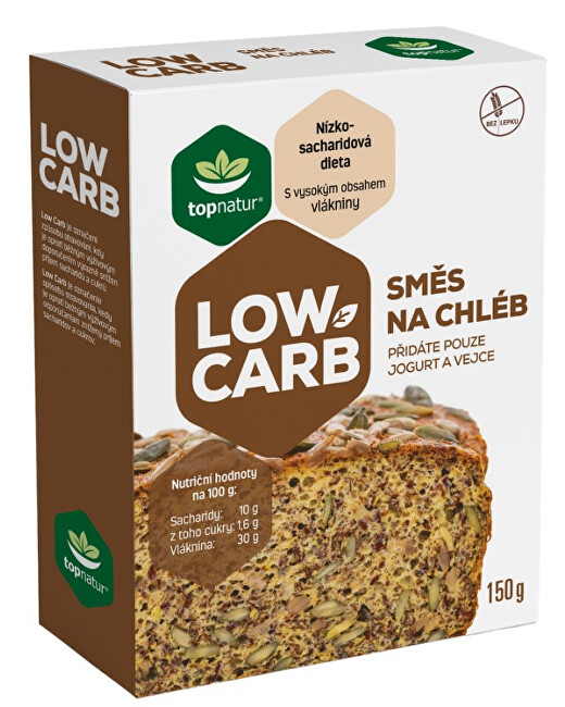 Zobrazit detail výrobku Topnatur Low Carb Směs na chléb 150 g - SLEVA - pomačkaná krabička Zobrazit detail výrobku Topnatur Low Carb Směs na chléb 150 g - SLEVA - pomačkaná krabička