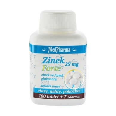 Zobrazit detail výrobku MedPharma Zinek 25 mg Forte 107 tablet Zobrazit detail výrobku MedPharma Zinek 25 mg Forte 107 tablet
