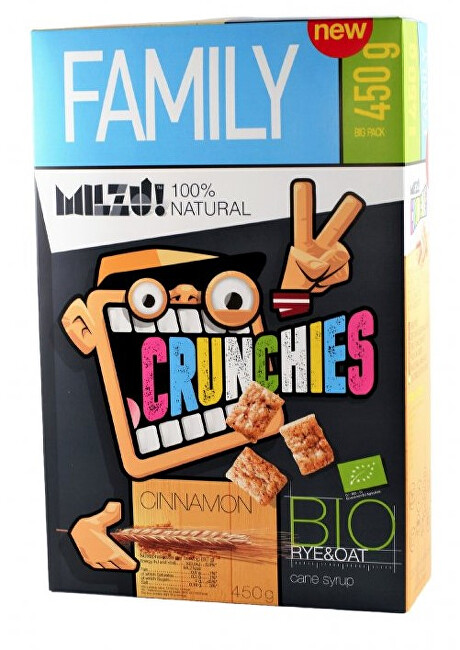 Zobrazit detail výrobku Milzu! BIO Cereální obdélníčky se skořicí 450 g Zobrazit detail výrobku Milzu! BIO Cereální obdélníčky se skořicí 450 g