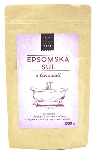 Zobrazit detail výrobku Natu Epsomská sůl s levandulí 1000 g Zobrazit detail výrobku Natu Epsomská sůl s levandulí 1000 g