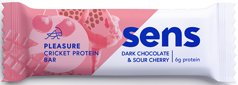 Zobrazit detail výrobku SENS SENS Pleasure Protein tyčinka s cvrččí moukou - Tmavá čokoláda & Višeň 40 g Zobrazit detail výrobku SENS SENS Pleasure Protein tyčinka s cvrččí moukou - Tmavá čokoláda & Višeň 40 g
