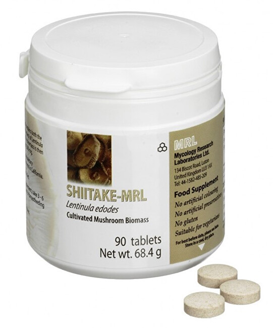 Zobrazit detail výrobku MRL Shiitake, 90 tablet Zobrazit detail výrobku MRL Shiitake, 90 tablet