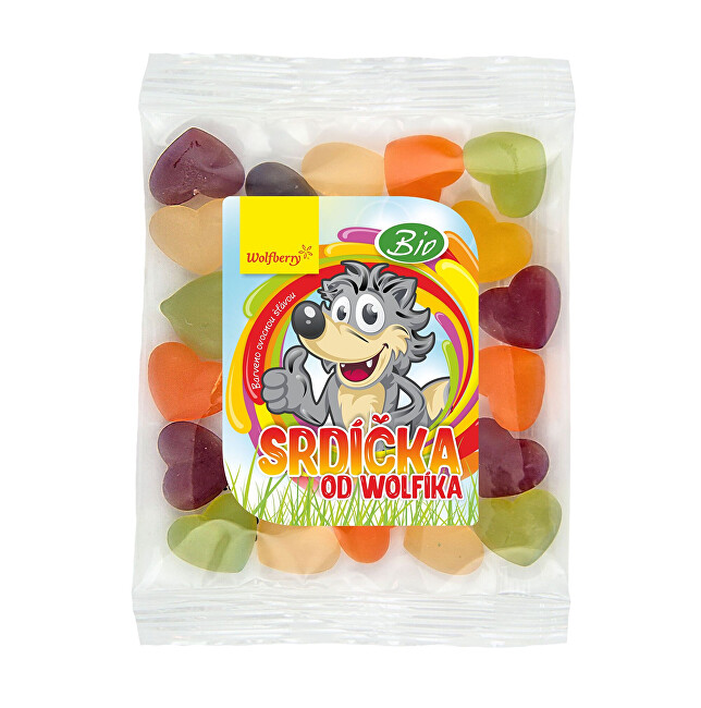 Zobrazit detail výrobku Wolfberry Srdíčka od Wolfíka BIO 70 g vegan Zobrazit detail výrobku Wolfberry Srdíčka od Wolfíka BIO 70 g vegan