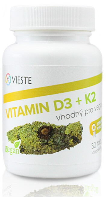 Zobrazit detail výrobku Vieste Vitamin D3 + K2 30 tablet Zobrazit detail výrobku Vieste Vitamin D3 + K2 30 tablet