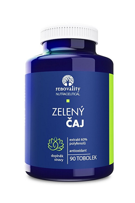 Zobrazit detail výrobku Renovality Zelený čaj 60% polyfenolů Zobrazit detail výrobku Renovality Zelený čaj 60% polyfenolů