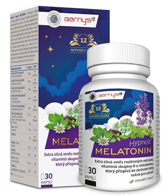 Zobrazit detail výrobku Barny´s HypnoX® MELATONIN 30 kapslí Zobrazit detail výrobku Barny´s HypnoX® MELATONIN 30 kapslí