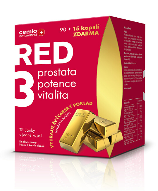 Zobrazit detail výrobku Cemio Cemio RED3 cps. 90+15 dárek 2020 ČR Zobrazit detail výrobku Cemio Cemio RED3 cps. 90+15 dárek 2020 ČR
