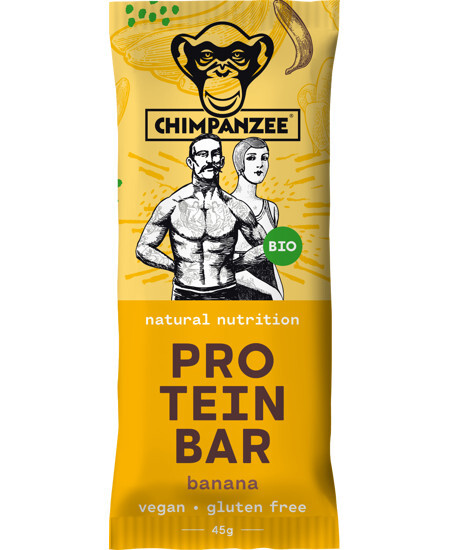 Zobrazit detail výrobku Chimpanzee BIO PROTEIN BAR Banana 45 g Zobrazit detail výrobku Chimpanzee BIO PROTEIN BAR Banana 45 g