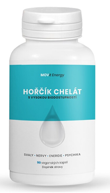Zobrazit detail výrobku MOVit Energy Hořčík B6 Chelát 100 mg, 90 veganských kapslí Zobrazit detail výrobku MOVit Energy Hořčík B6 Chelát 100 mg, 90 veganských kapslí