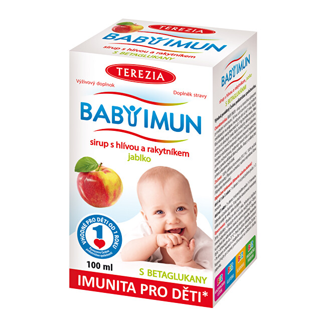 Zobrazit detail výrobku Terezia Company Baby Imun sirup s hlívou a rakytníkem příchuť jablko 100 ml Zobrazit detail výrobku Terezia Company Baby Imun sirup s hlívou a rakytníkem příchuť jablko 100 ml