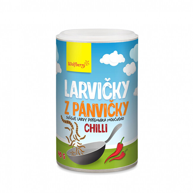 Zobrazit detail výrobku Wolfberry Larvičky z pánvičky - Chilli 40 g Wolfberry Zobrazit detail výrobku Wolfberry Larvičky z pánvičky - Chilli 40 g Wolfberry