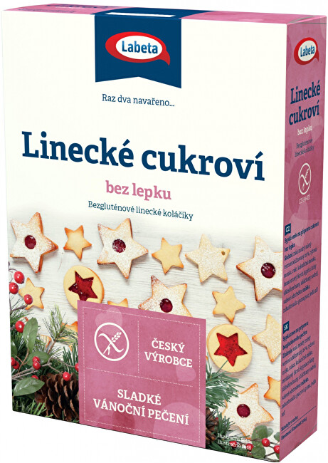 Zobrazit detail výrobku LABETA A.S. Linecké cukroví bez lepku 255 g Zobrazit detail výrobku LABETA A.S. Linecké cukroví bez lepku 255 g