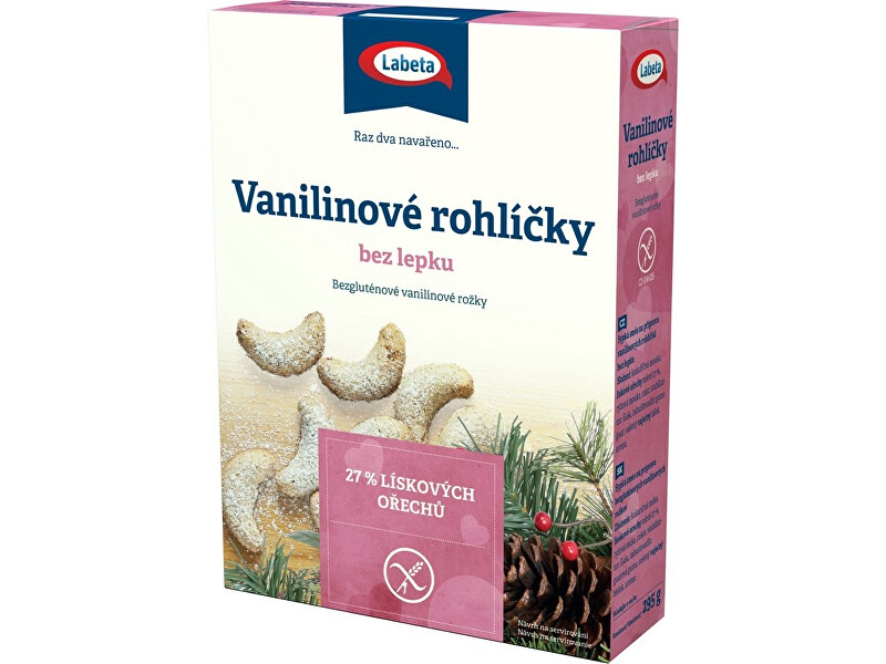 Zobrazit detail výrobku LABETA A.S. Vanilínové rohlíčky bez lepku 295 g Zobrazit detail výrobku LABETA A.S. Vanilínové rohlíčky bez lepku 295 g