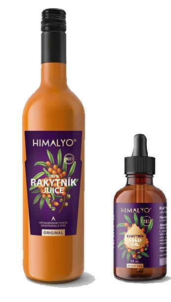 Himalyo BIO 100% Rakytník Juice 750 ml + BIO 100% Rakytník Seed Oil 30 ml