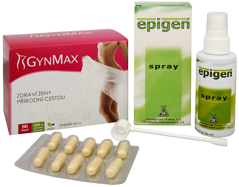 Doporučená kombinace produktů Na Ženské pohlavní orgány - Epigen Intimo 60 ml + Gynmax 90 kapslí