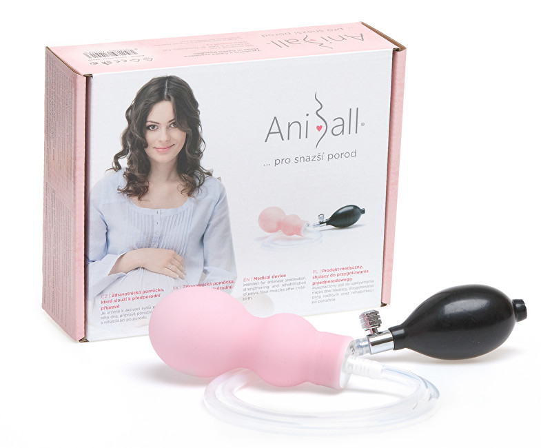 Aniball Aniball - Zdravotnická pomůcka pro těhotné - SLEVA - poškozený ochranný přelep, nerozbaleno (lososová)