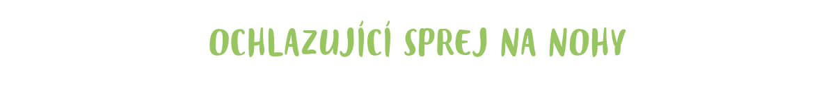 Ochlazující sprej na nohy Ochlazující sprej na nohy