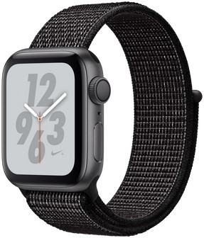 Hodinky Apple Watch Nike+ 40mm vesmírně šedý hliník s černým provlékacím sportovním řemínkem Nike
