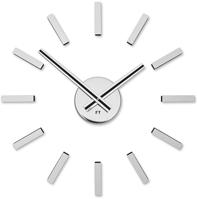 Hodinky Future Time Nalepovací hodiny Modular Chrome FT9400SI
