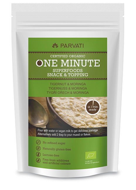 One Minute SUPERFOODS snack & topping TYGŘÍ OŘECH A MORINGA 300 g