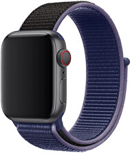 Wotchi Provlékací sportovní řemínek pro Apple Watch - Modrá/Černá 42/44 mm