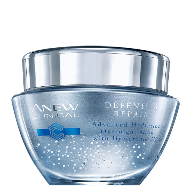 Avon Noční hydratační pleťová maska s komplexem Hyaluronic 