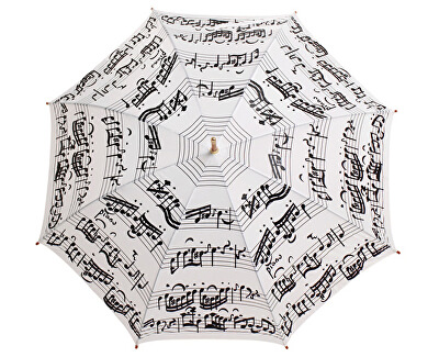 Holový deštník White Music Notes LRWP877/MM Holový deštník White Music Notes LRWP877/MM