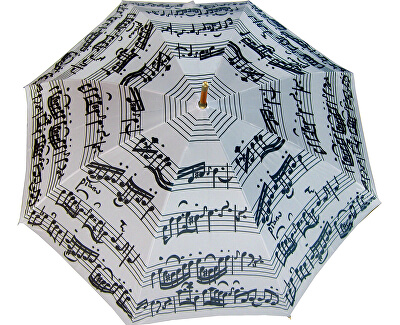 Holový deštník White Music Notes LRWP877/MM Holový deštník White Music Notes LRWP877/MM