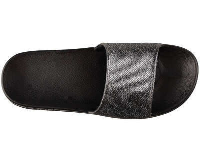 Dámske šľapky Tora Black / Silver Glitter 7082-301-2200 Dámske šľapky Tora Black / Silver Glitter 7082-301-2200