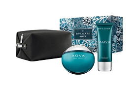 Bvlgari Aqva Pour Homme - EDT 100 ml + balzám po holení 100 ml + kosmetická taštička