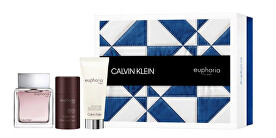 Calvin Klein Euphoria Men - EDT 100 ml + balzám po holení 100 ml + tuhý deodorant 75 ml