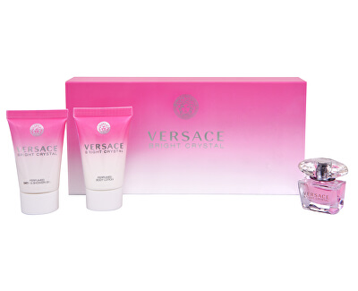 Obrázek Versace Bright Crystal Toaletní voda 5ml Edt 5ml + 25ml tělové mléko + 25ml sprchový gel (2)