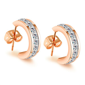 Bronzové půlkruhové náušnice VGE390 R