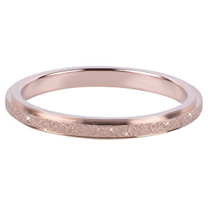 Bronzový ocelový třpytivý prsten