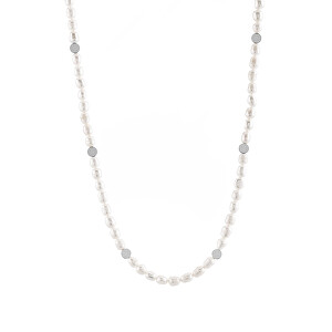 Elegantní náhrdelník s pravými perlami VAAXP1319S