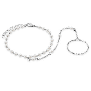 Elegantní náramek s provlečením na prst