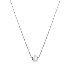 Elegantní ocelový náhrdelník s kuličkou